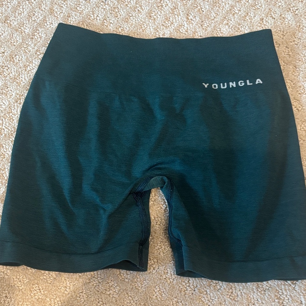 YoungLA Dark Teal Athletic Shorts
